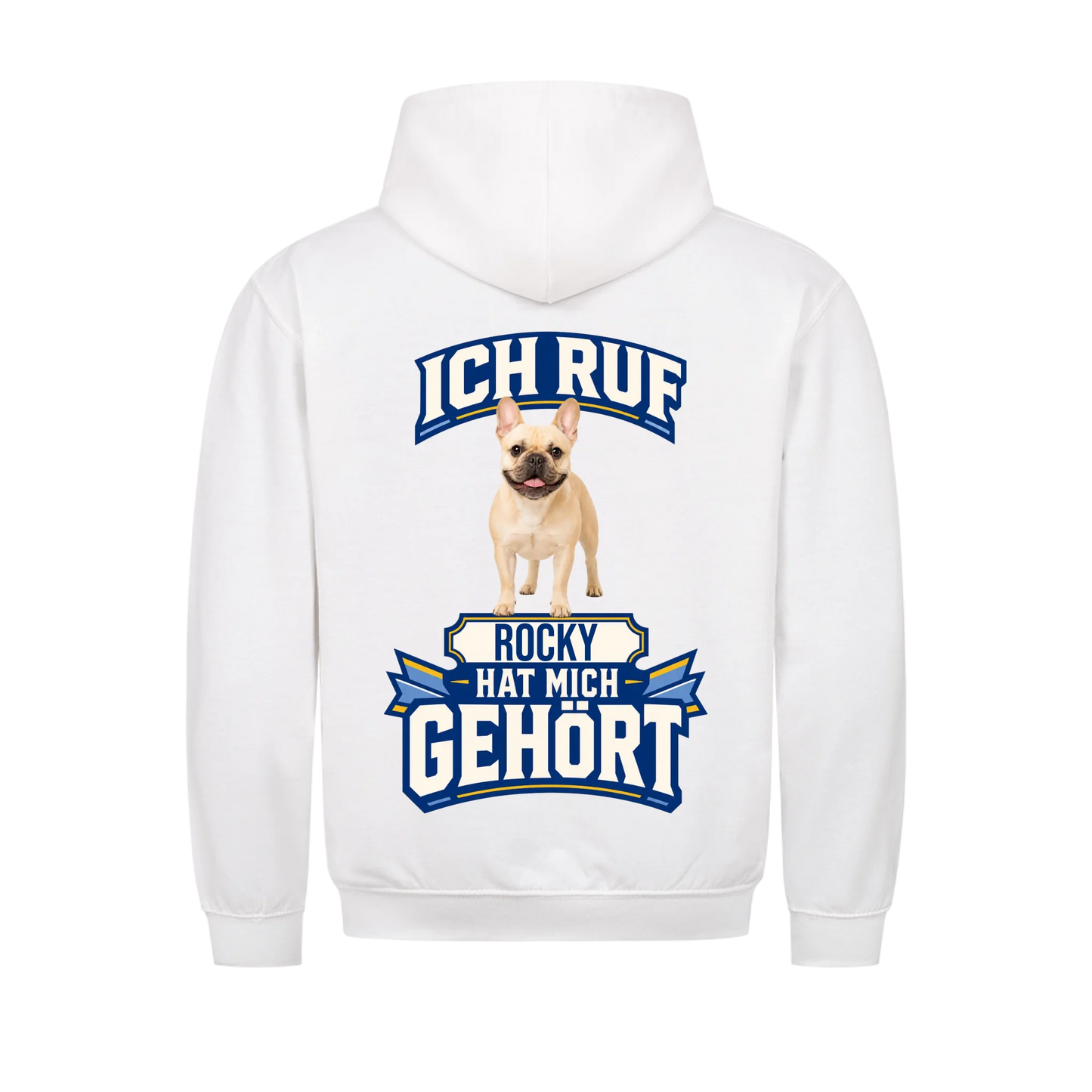 Ich ruf Hoodie – personalisierter Hunde-Hoodie mit Foto und Name | Lil Snouts