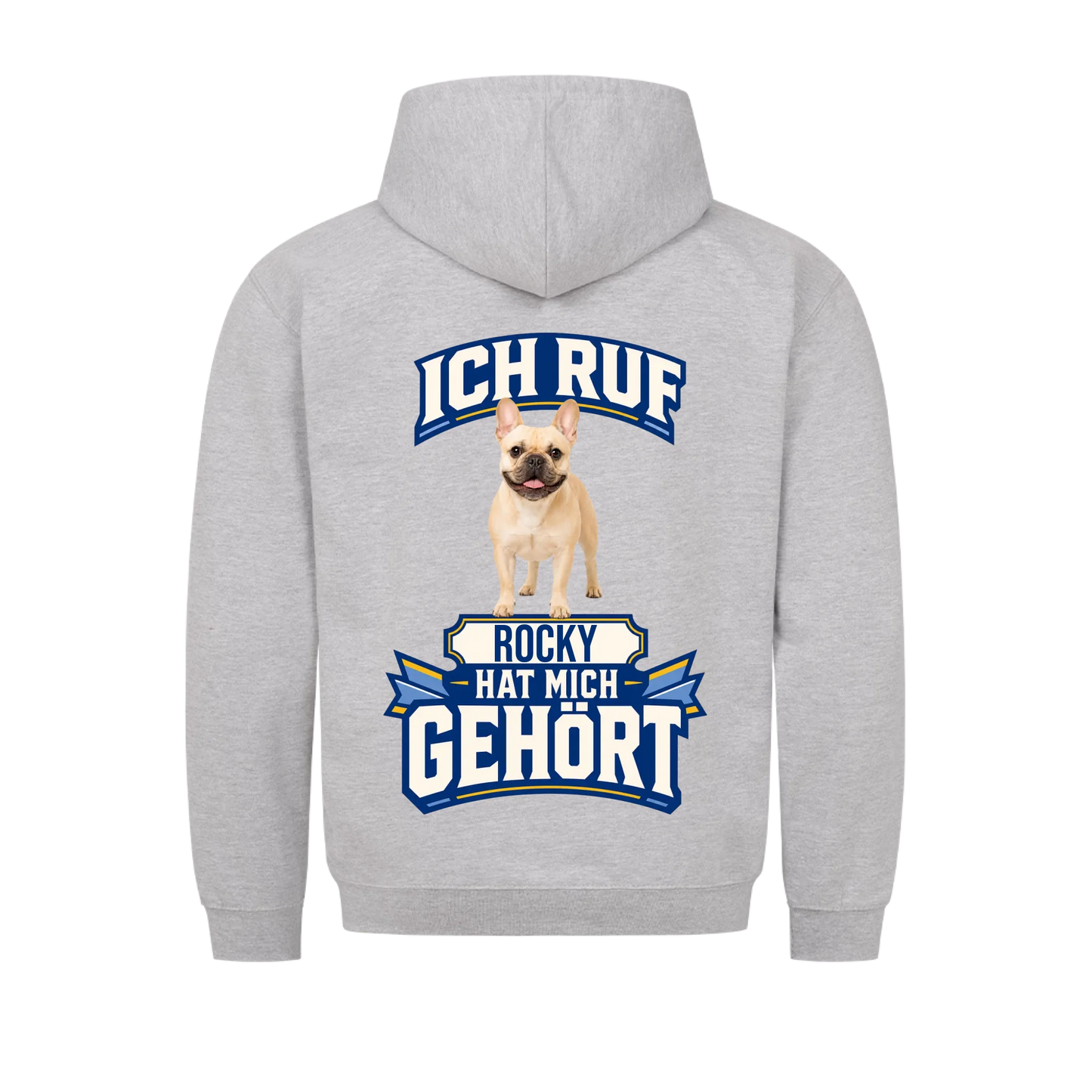 Ich ruf Hunde-Hoodie personalisiert – Farbvariante