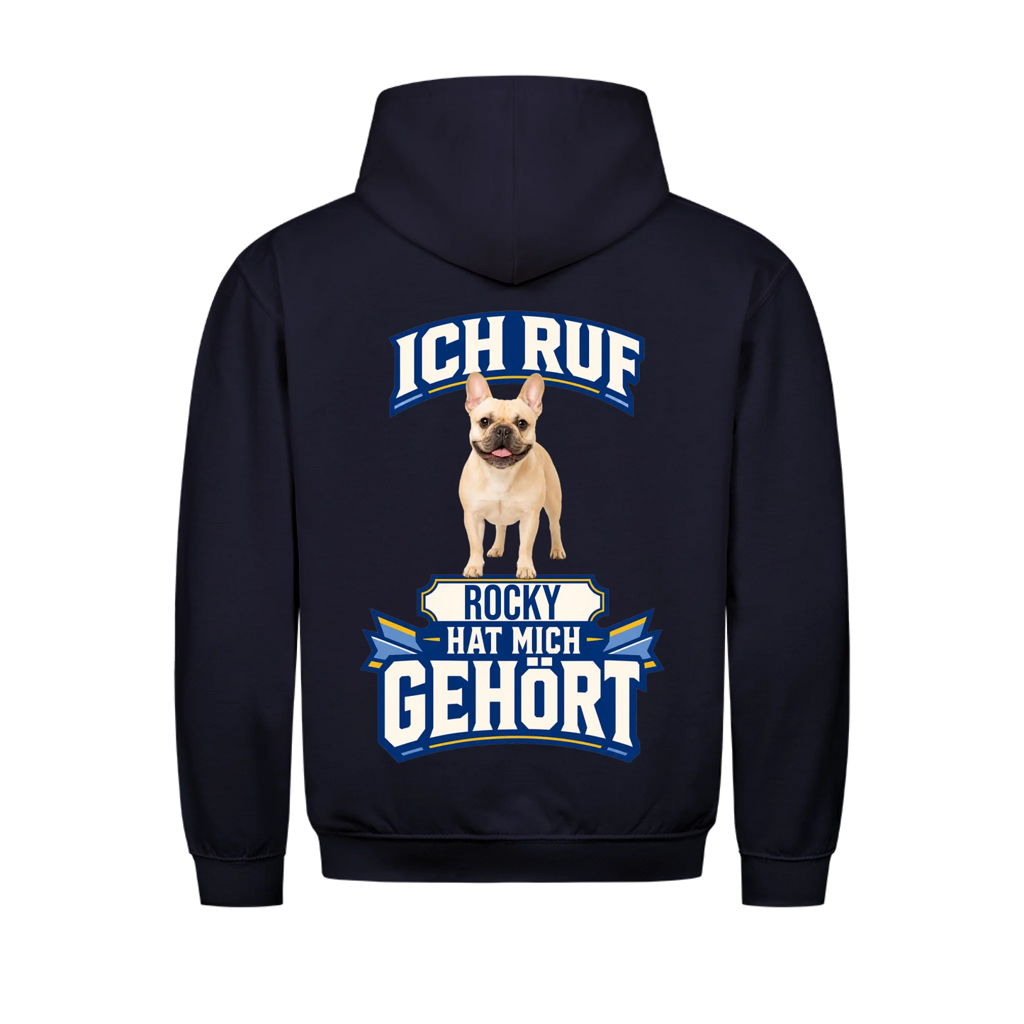 Ich ruf Hunde-Hoodie personalisiert – Farbvariante