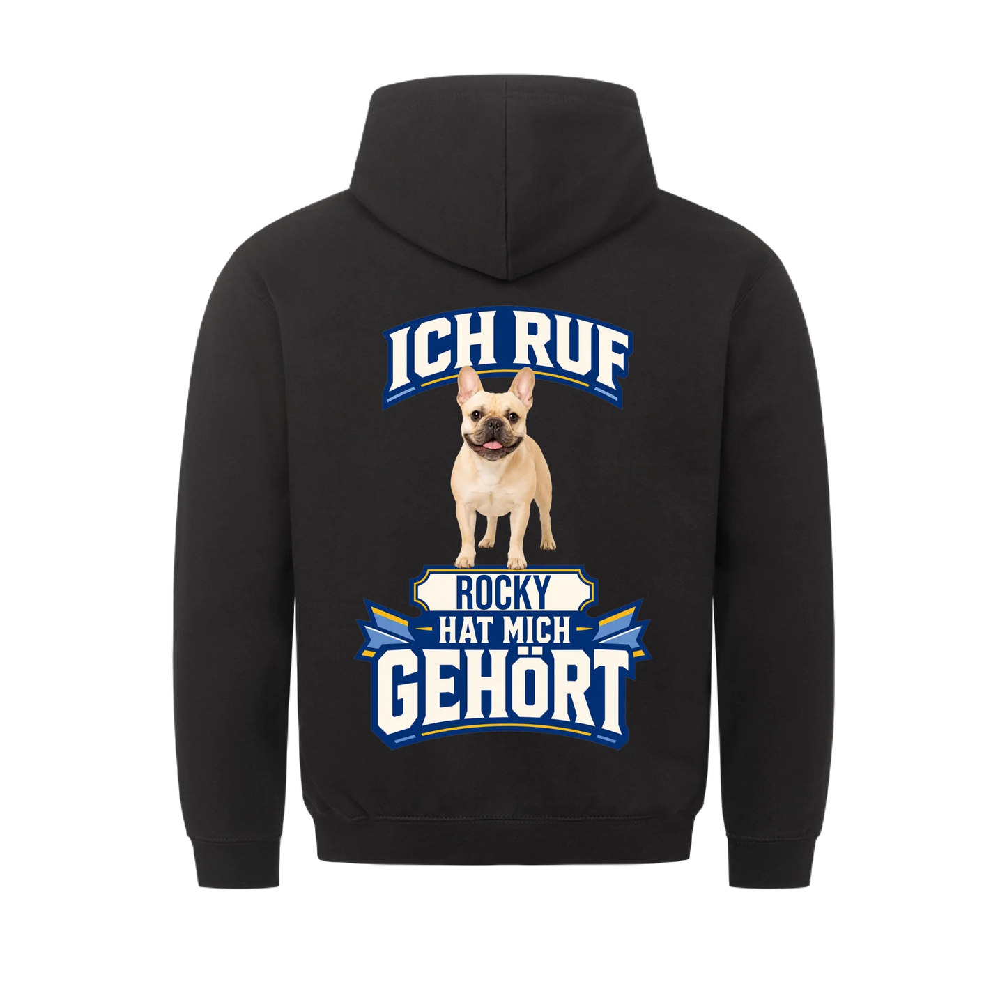 Ich ruf Hunde-Hoodie personalisiert – Farbvariante