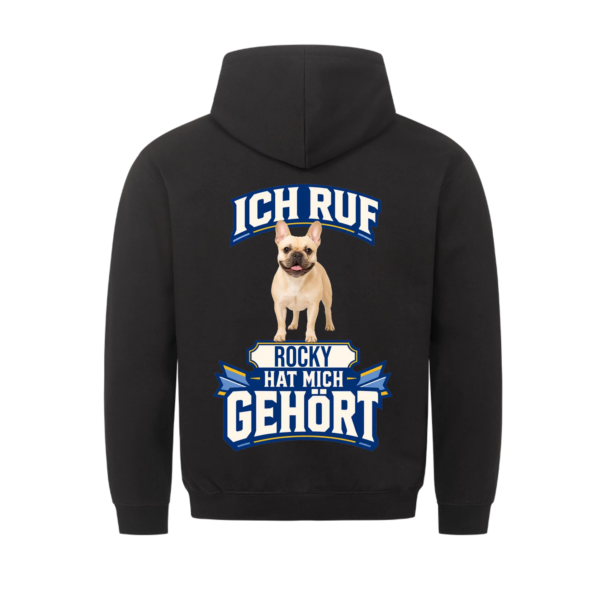 Ich ruf Hunde-Hoodie personalisiert – Farbvariante