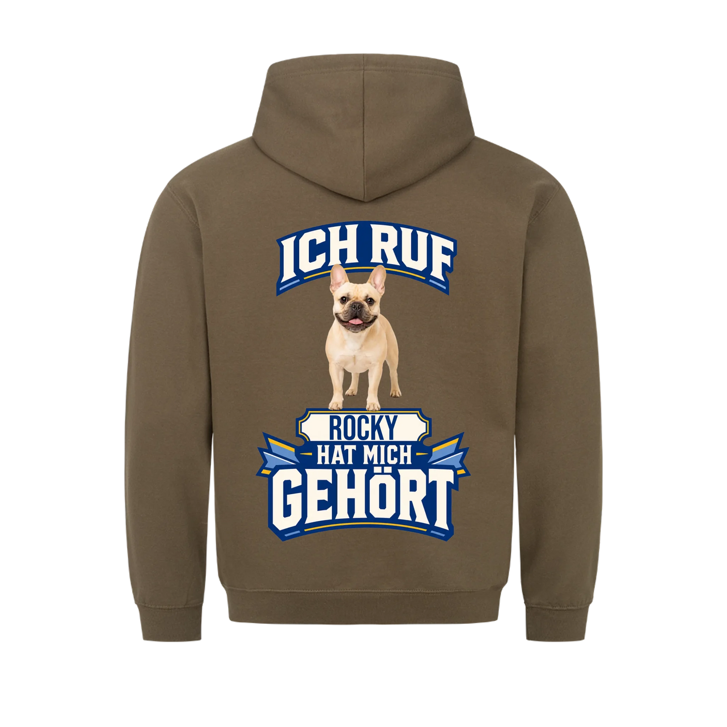 Ich ruf Hunde-Hoodie personalisiert – Farbvariante