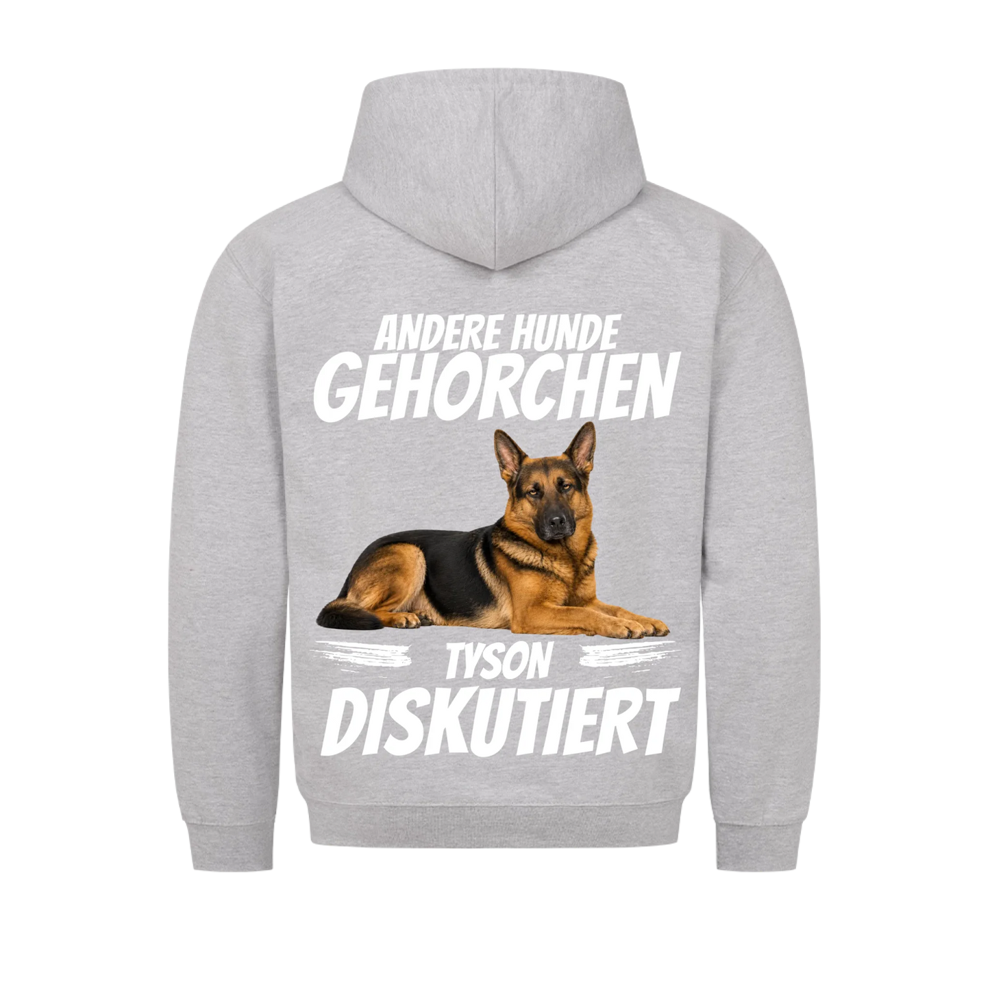Andere Hunde gehorchen Hunde-Hoodie personalisiert – Farbvariante