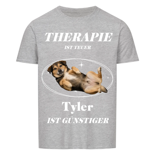 Therapie ist teuer T-Shirt – personalisiertes Hunde-Shirt mit Foto und Name | Lil Snouts