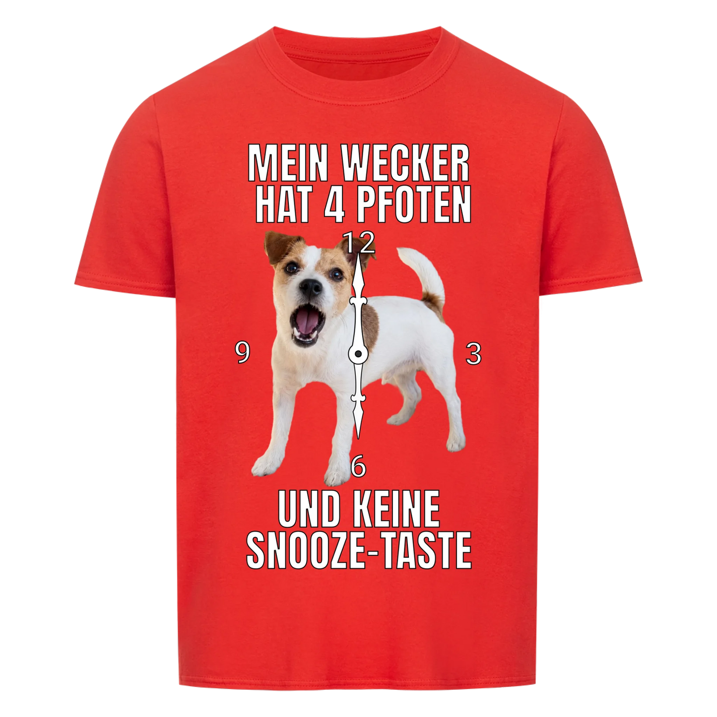 Wecker Hunde-T-Shirt personalisiert – Farbvariante