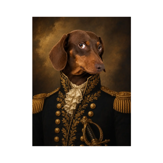 Poster oder Leinwand - Dein Haustier als Renaissance General