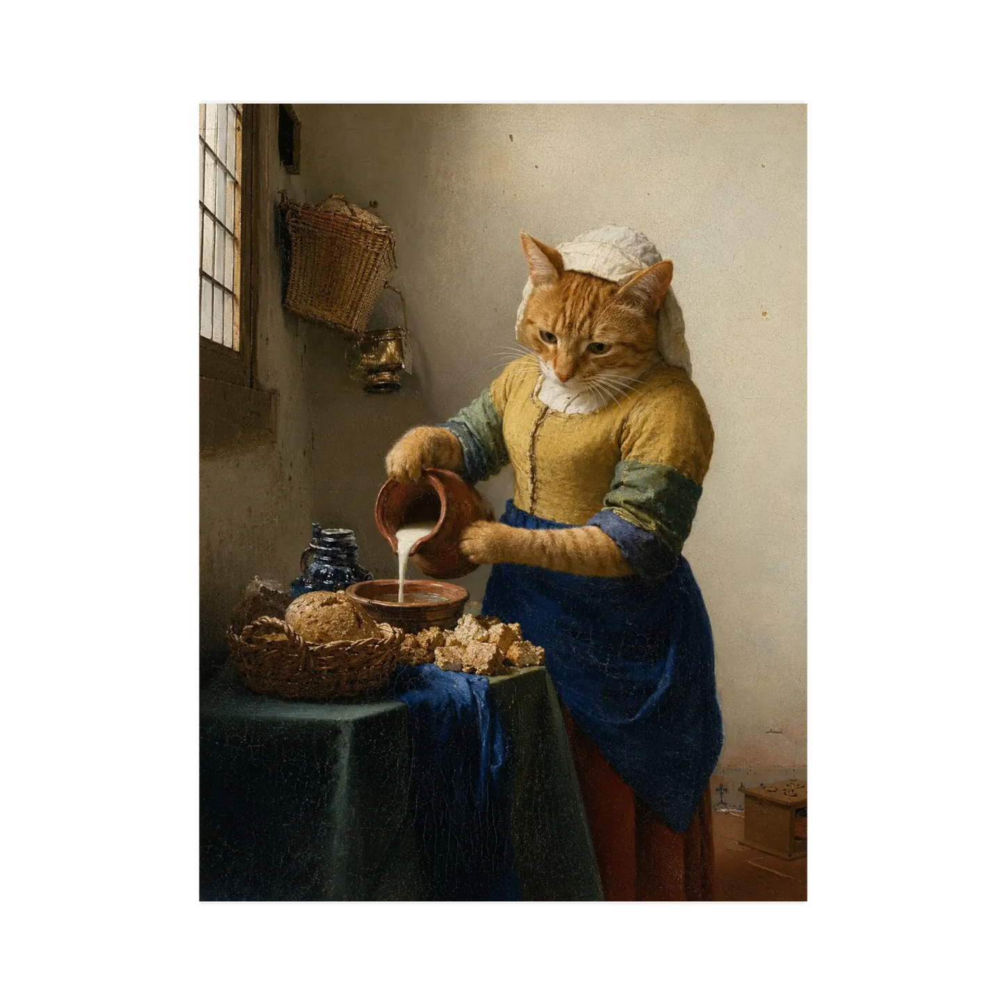 Poster oder Leinwand - Dein Haustier als Milchmädchen