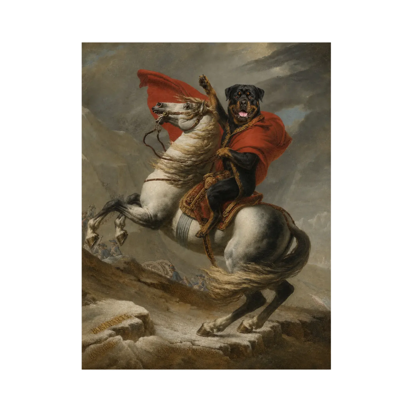 Poster oder Leinwand - Dein Haustier als Napoleon