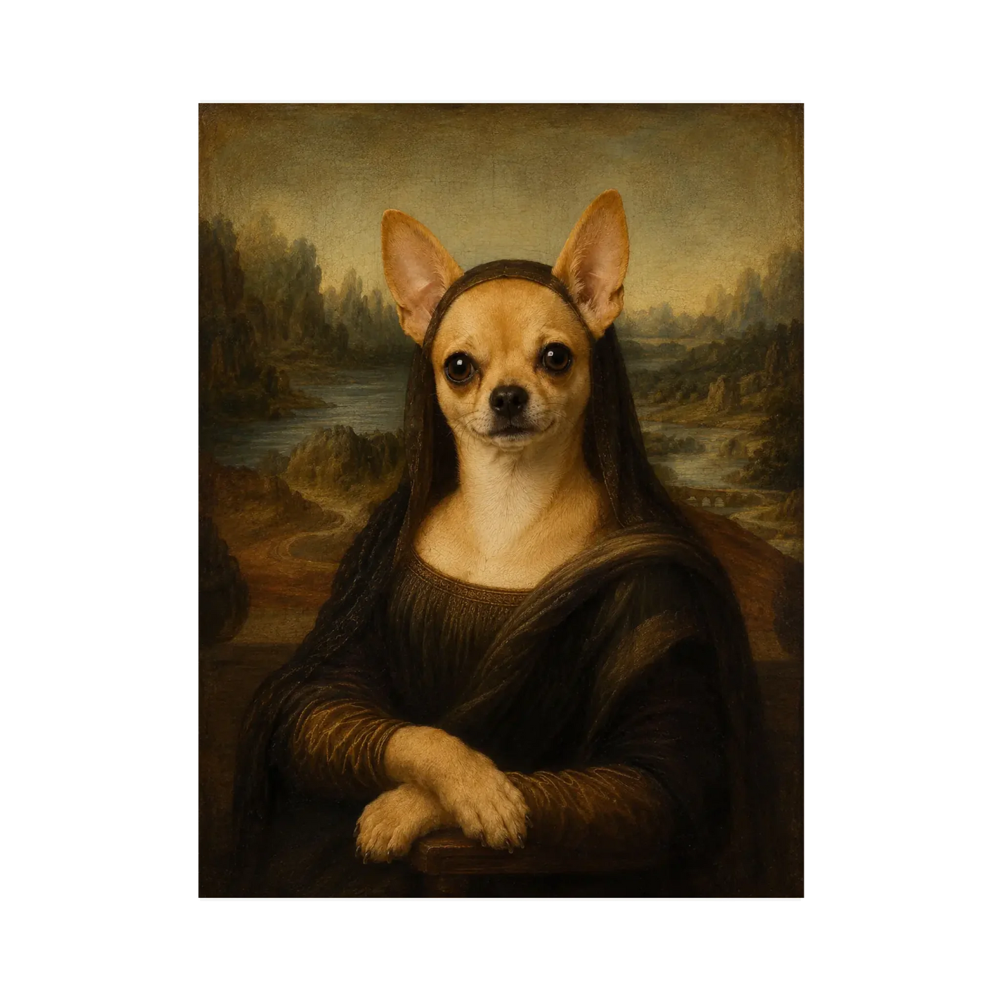 Poster oder Leinwand - Dein Haustier als Mona Lisa
