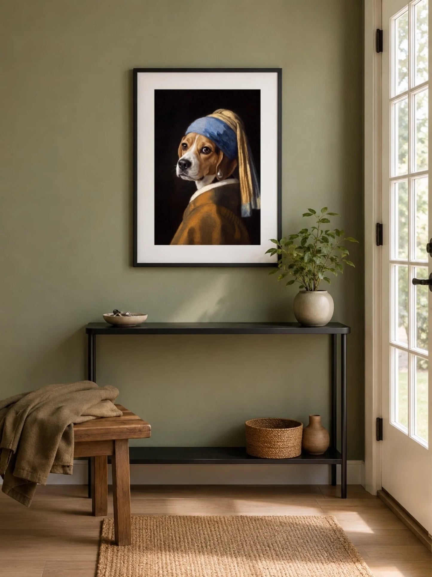 08_PERLENOHRRING_POSTER_Hund_Eingang_Salbei_FULL